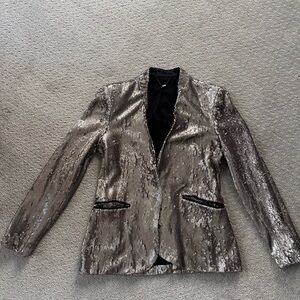 Silver All Saints Blazer
